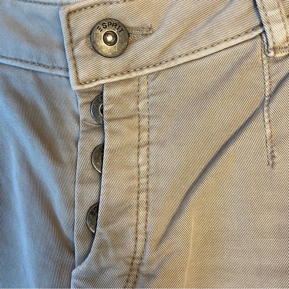 Esprit Size 6 button down khaki chinos, NWOT - Picture 4 of 11